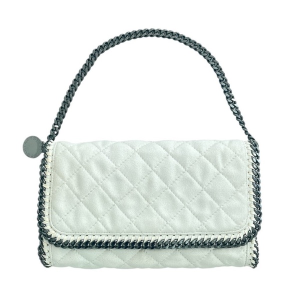Stella McCartney White Quilted Shoulder Bag with Duster and Authenticity cards - Picture 12 of 14